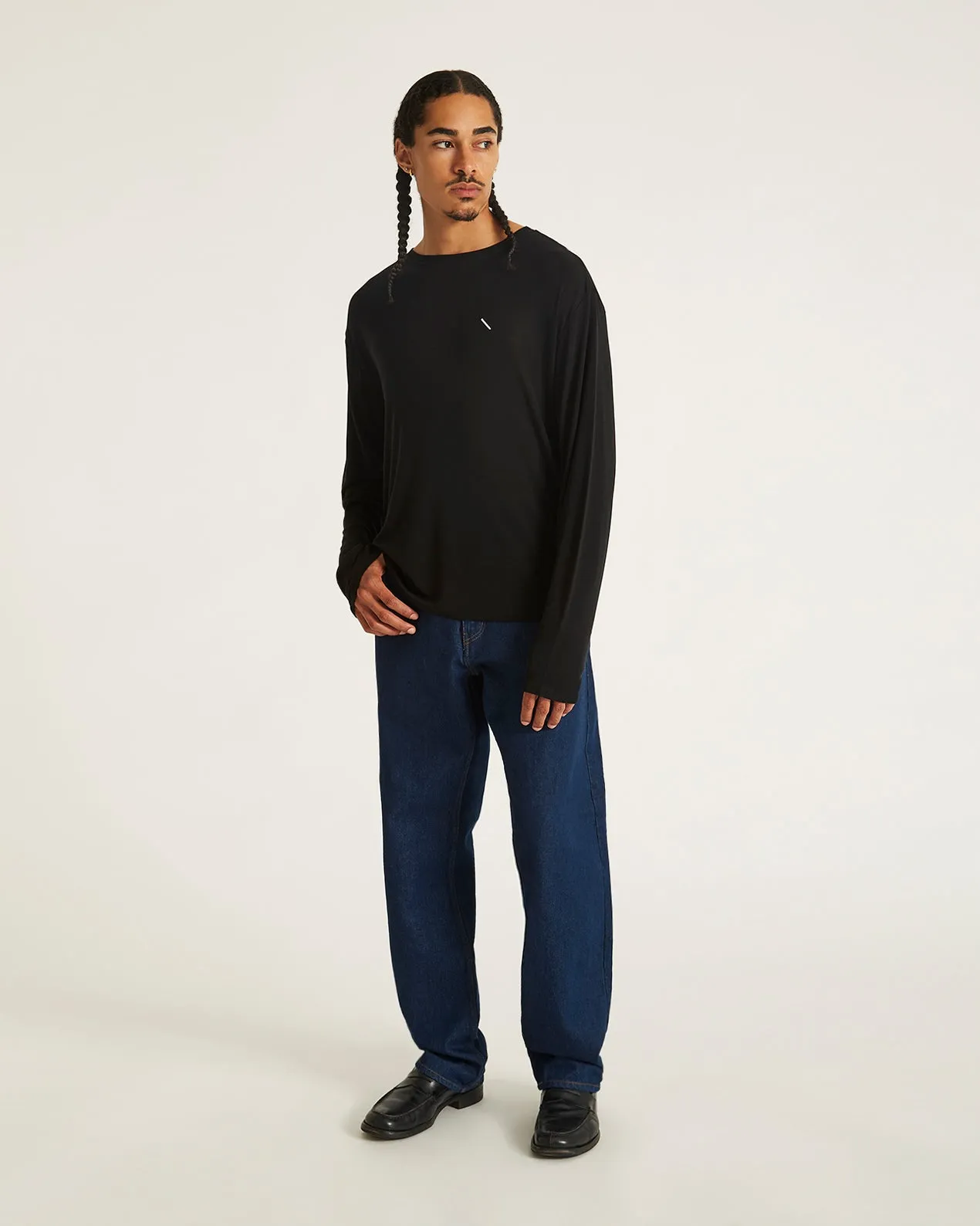 Merino Jersey Standard LS Tee sold by Saturdays New York City product image thumbnail 2