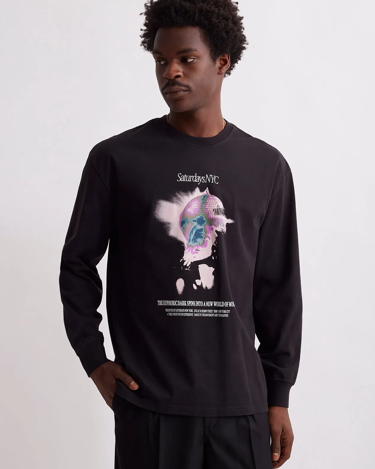 Euphoric Relaxed Long Sleeve Tee sold by Saturdays New York City product image thumbnail 3