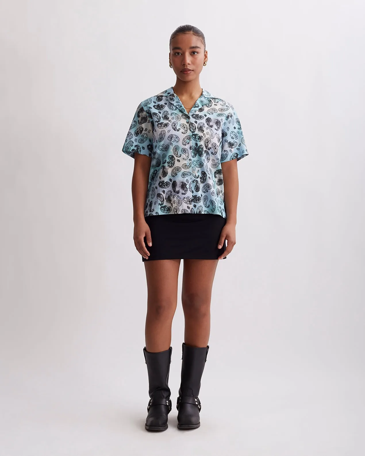 Dani Paisley Short Sleeve Shirt sold by Saturdays New York City product image thumbnail 2