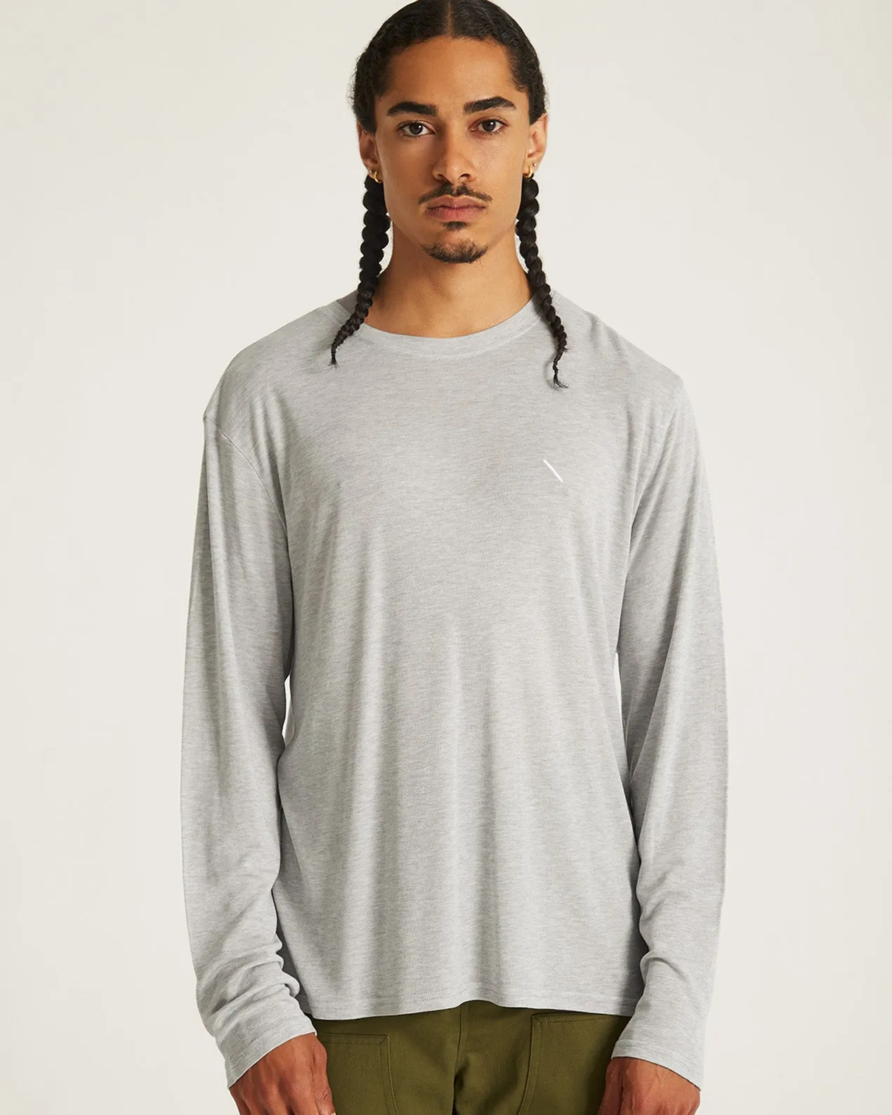Merino Jersey Standard LS Tee sold by Saturdays New York City product image thumbnail 2