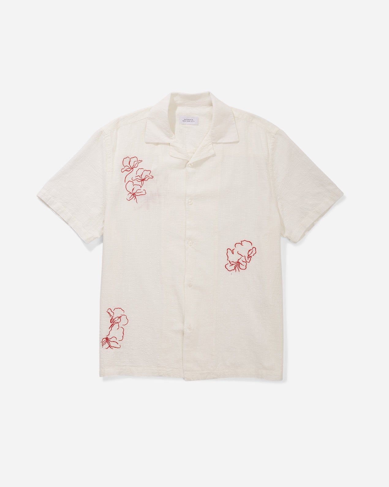 Canty SZ Embroidered Gauze Short Sleeve Shirt sold by Saturdays New York City