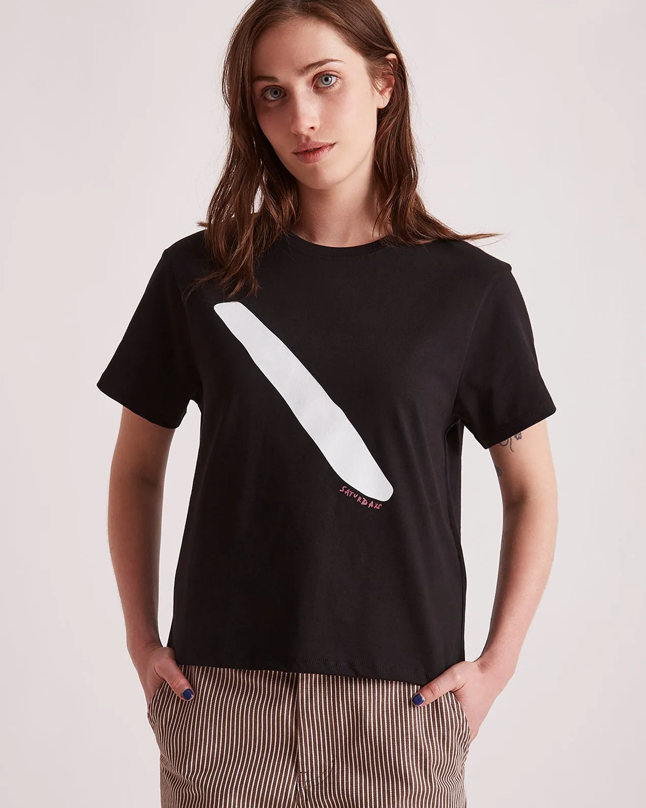 Brush Stroke Standard SS Tee sold by Saturdays New York City product image thumbnail 3