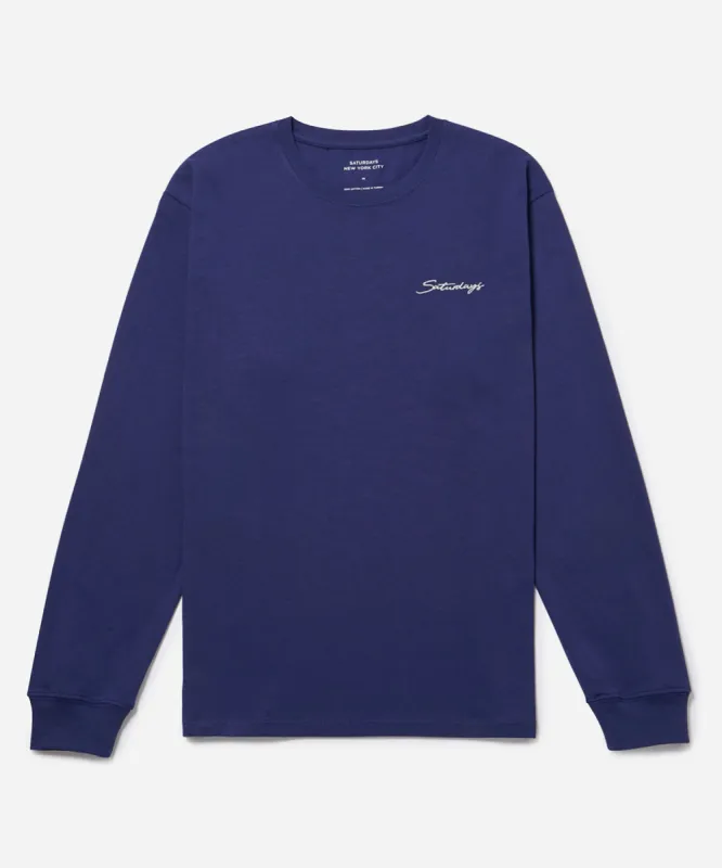 Saturdays Embroidered Standard LS Tee sold by Saturdays New York City