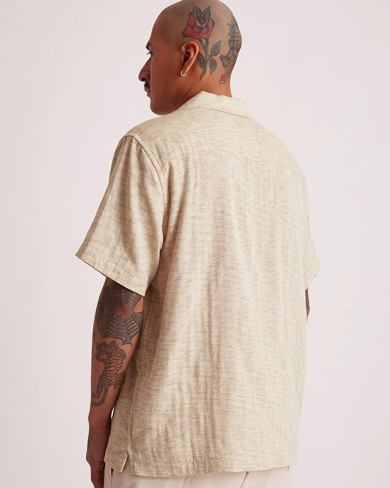 Canty Embroidered Linen Gauze SS Shirt sold by Saturdays New York City product image thumbnail 4