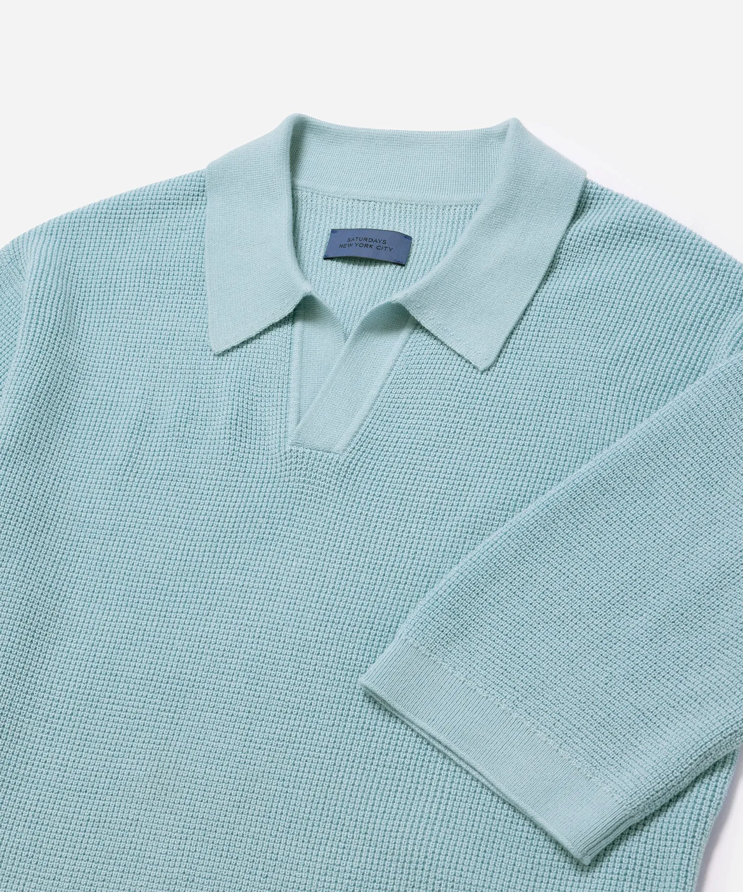 Alex Merino Wool Open Placket Polo sold by Saturdays New York City product image thumbnail 5