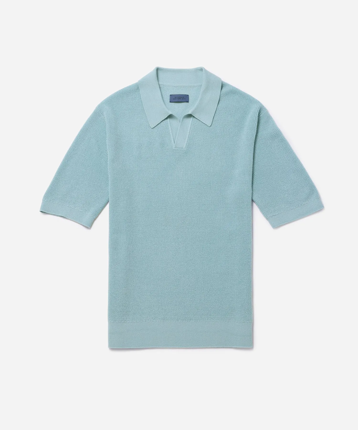 Alex Merino Wool Open Placket Polo sold by Saturdays New York City