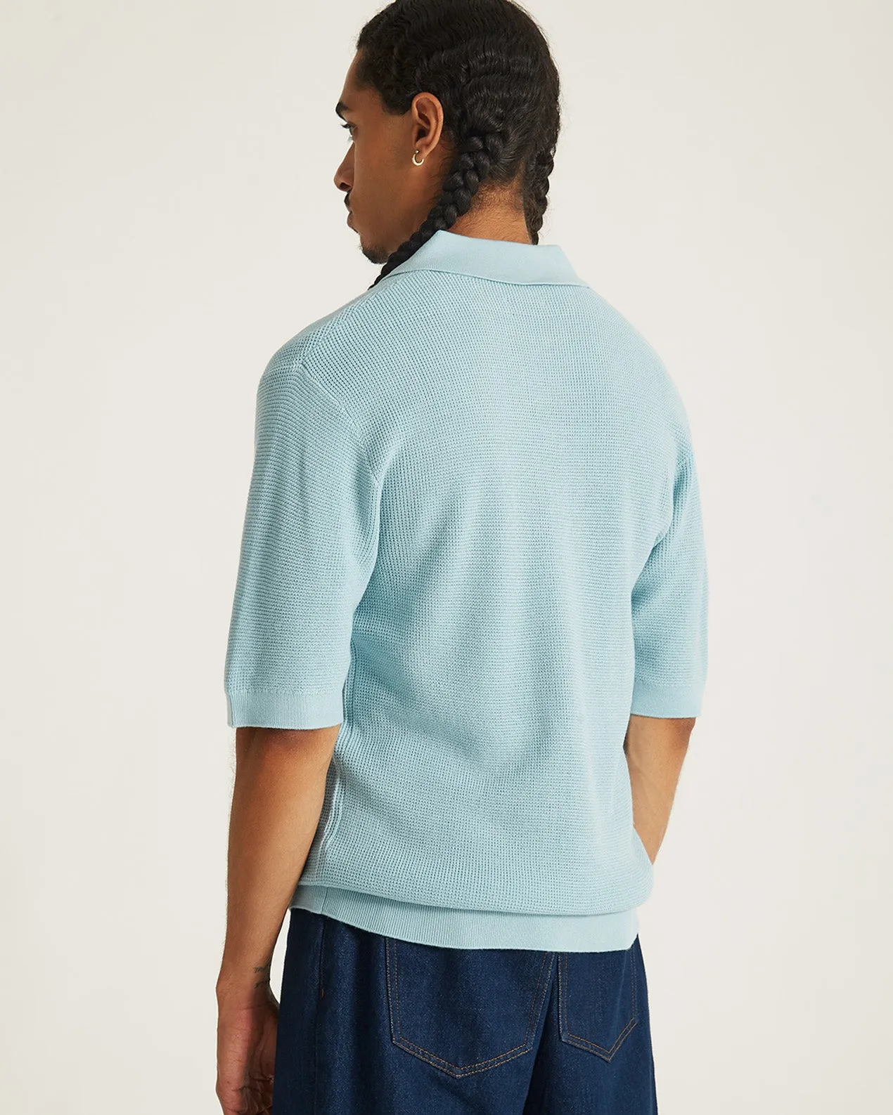 Alex Merino Wool Open Placket Polo sold by Saturdays New York City product image thumbnail 4