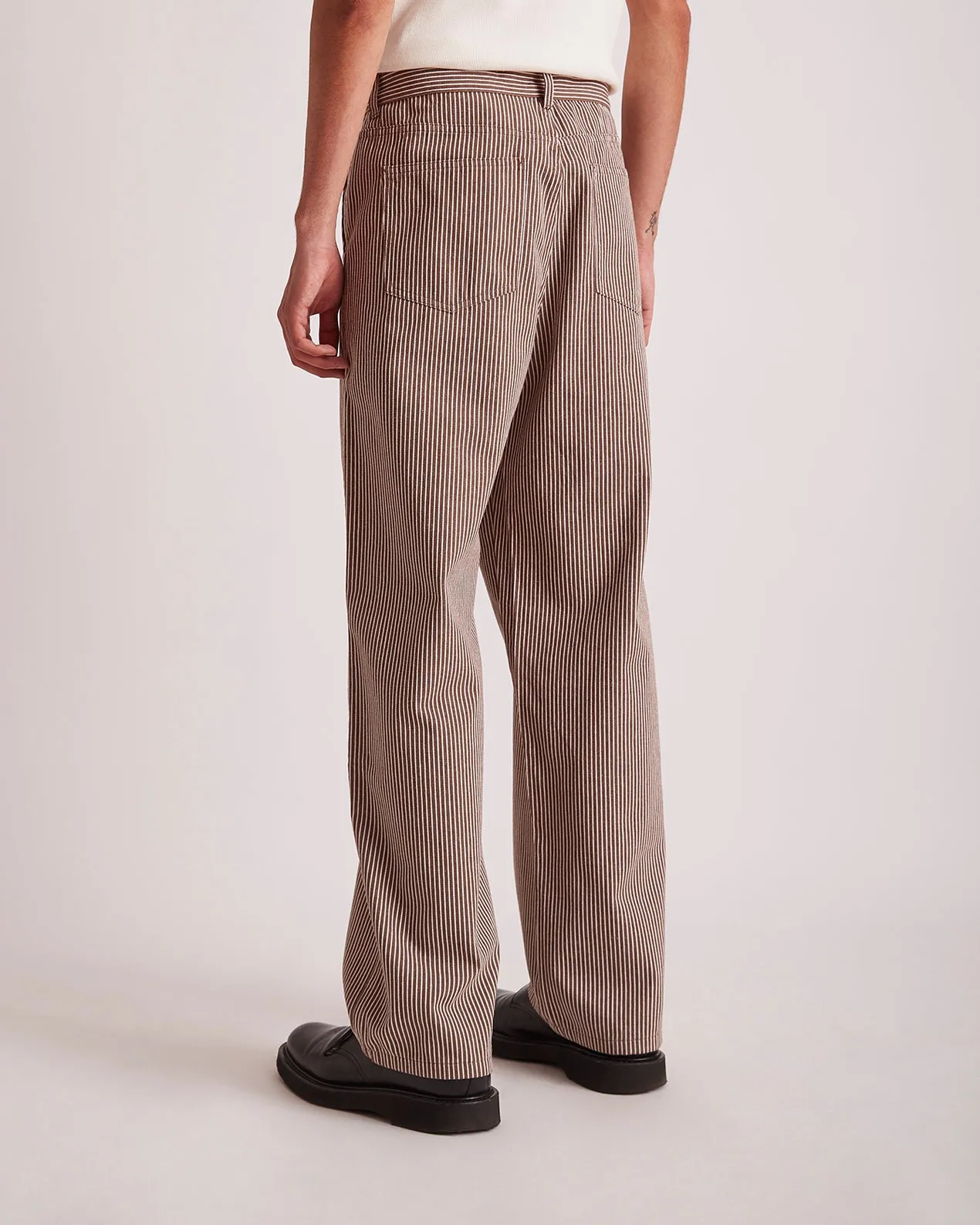 George Stripe Cotton Twill Pant sold by Saturdays New York City product image thumbnail 4