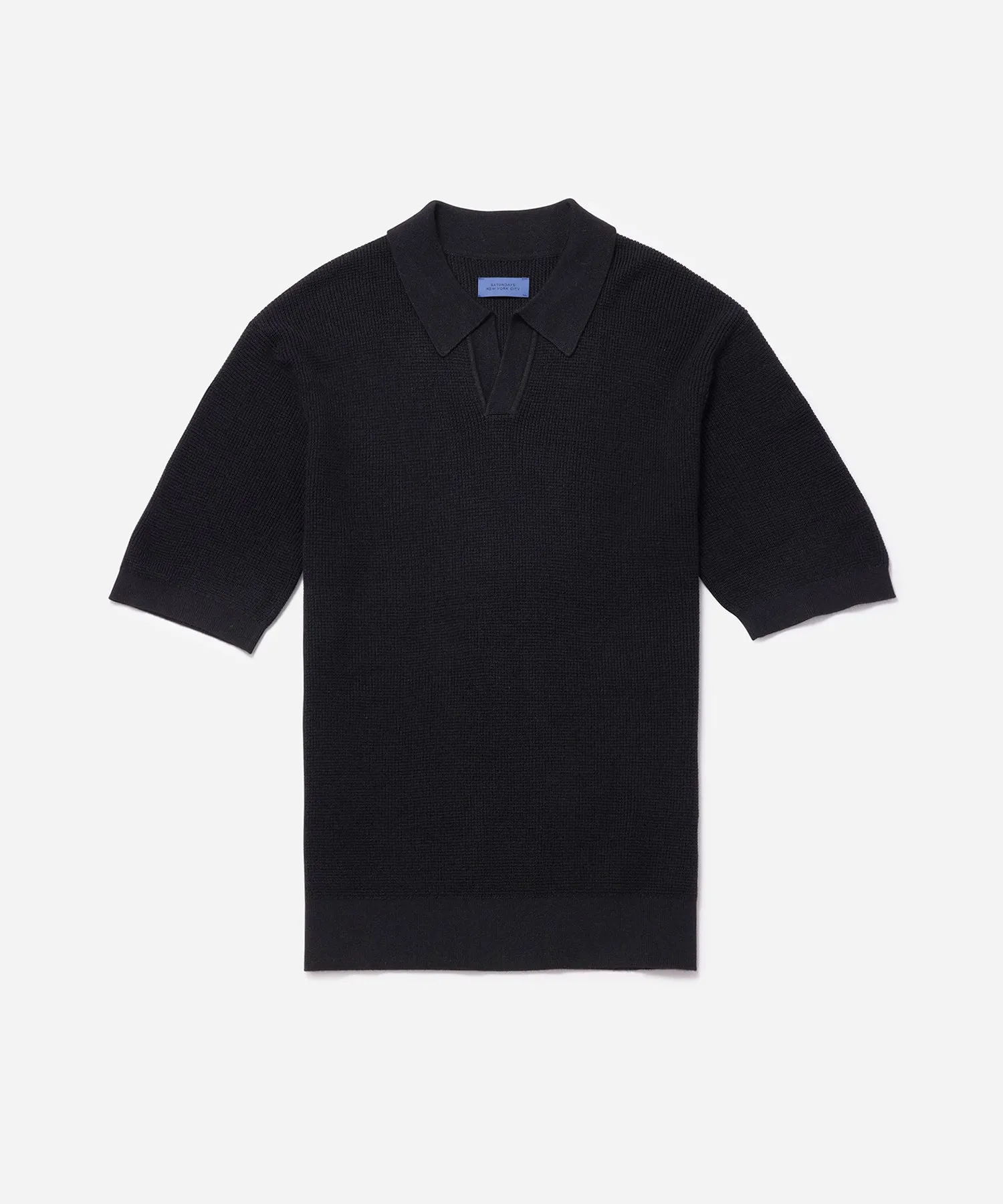 Alex Merino Wool Open Placket Polo sold by Saturdays New York City