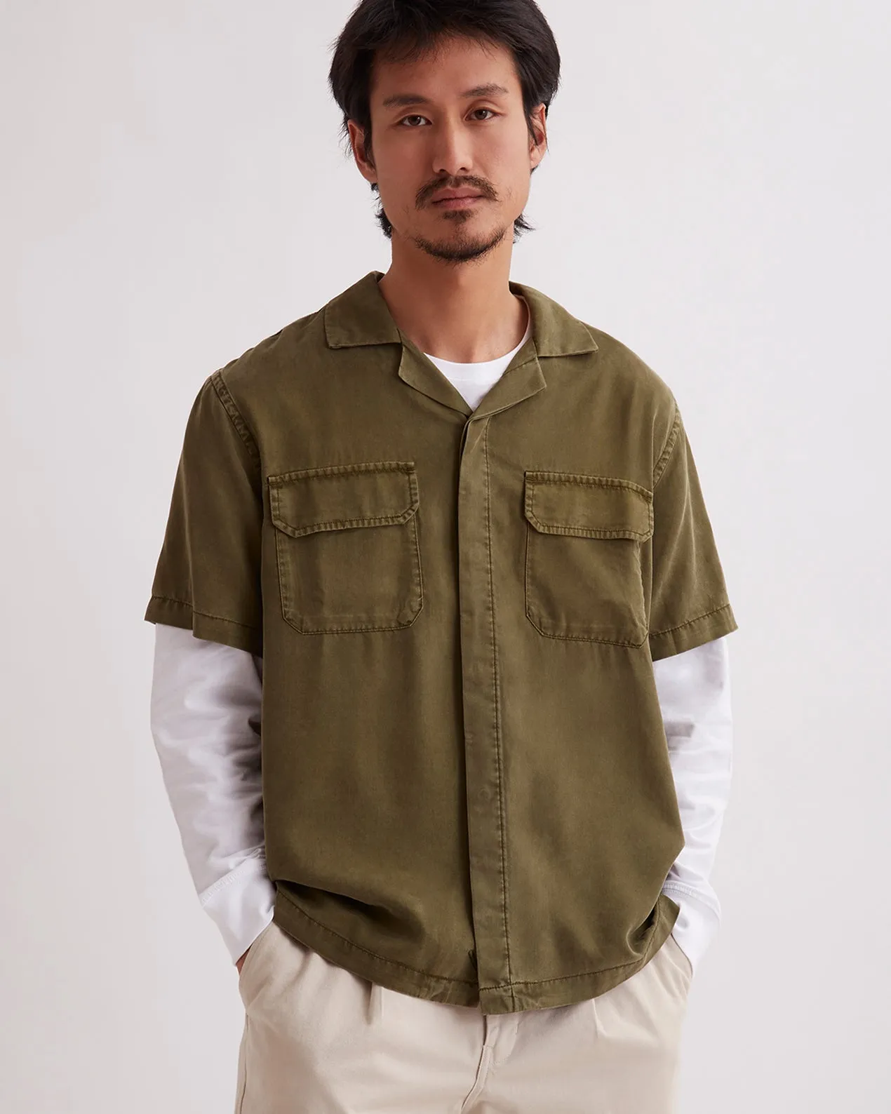 Gibson Pigment Dyed SS Shirt sold by Saturdays New York City product image thumbnail 3