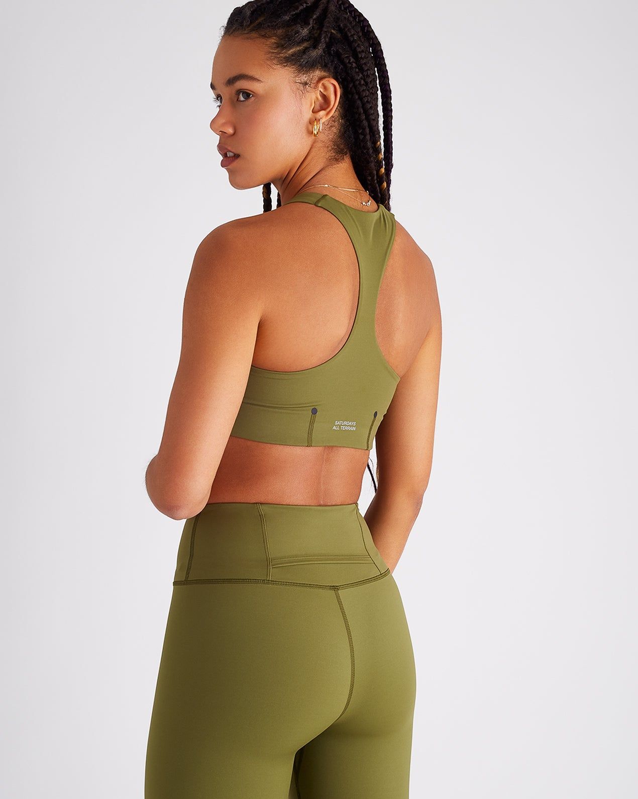 All Terrain High Neck Sports Bra sold by Saturdays New York City product image thumbnail 4