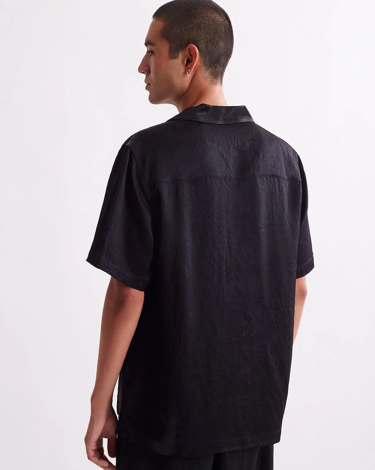 Canty Crinkled Satin SS Shirt sold by Saturdays New York City product image thumbnail 4