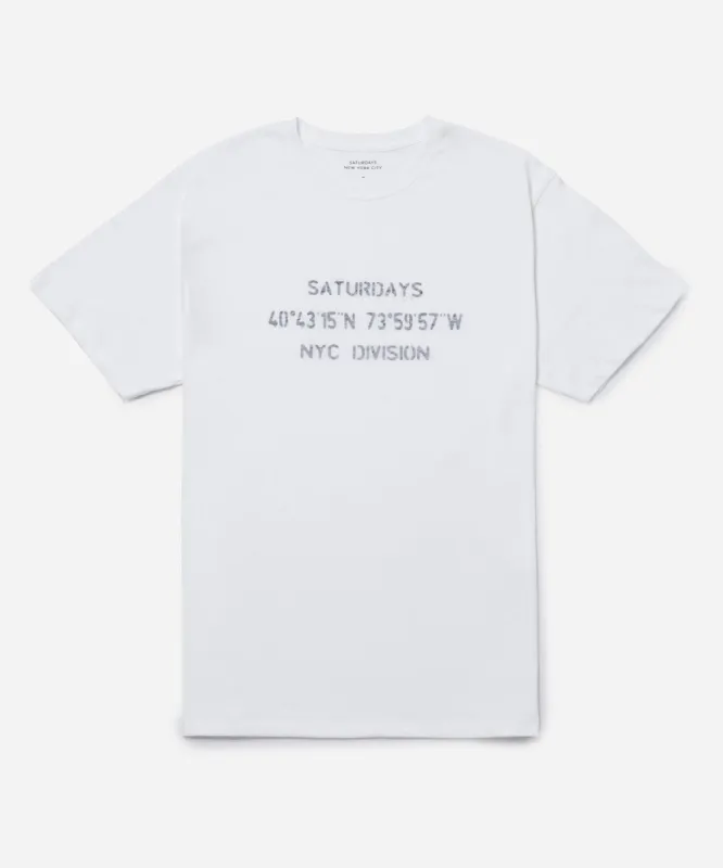 Reverse NYC Division Standard SS Tee sold by Saturdays New York City