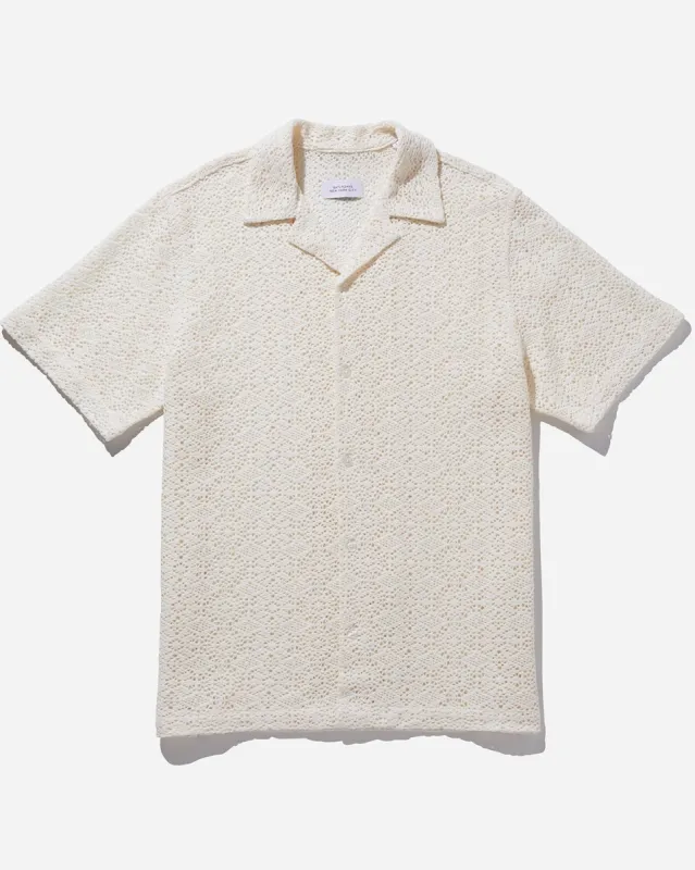 Canty Cotton Mesh Short Sleeve Shirt sold by Saturdays New York City