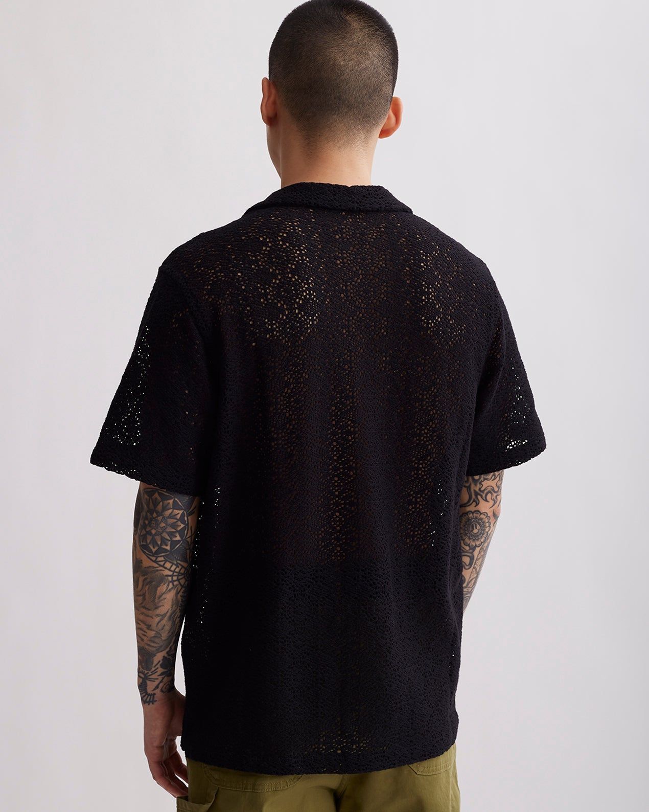 Canty Cotton Mesh Short Sleeve Shirt sold by Saturdays New York City product image thumbnail 3
