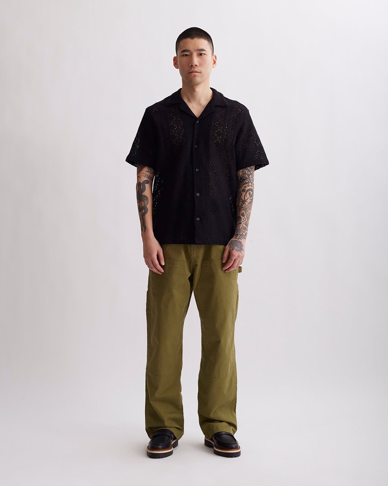Canty Cotton Mesh Short Sleeve Shirt sold by Saturdays New York City product image thumbnail 5
