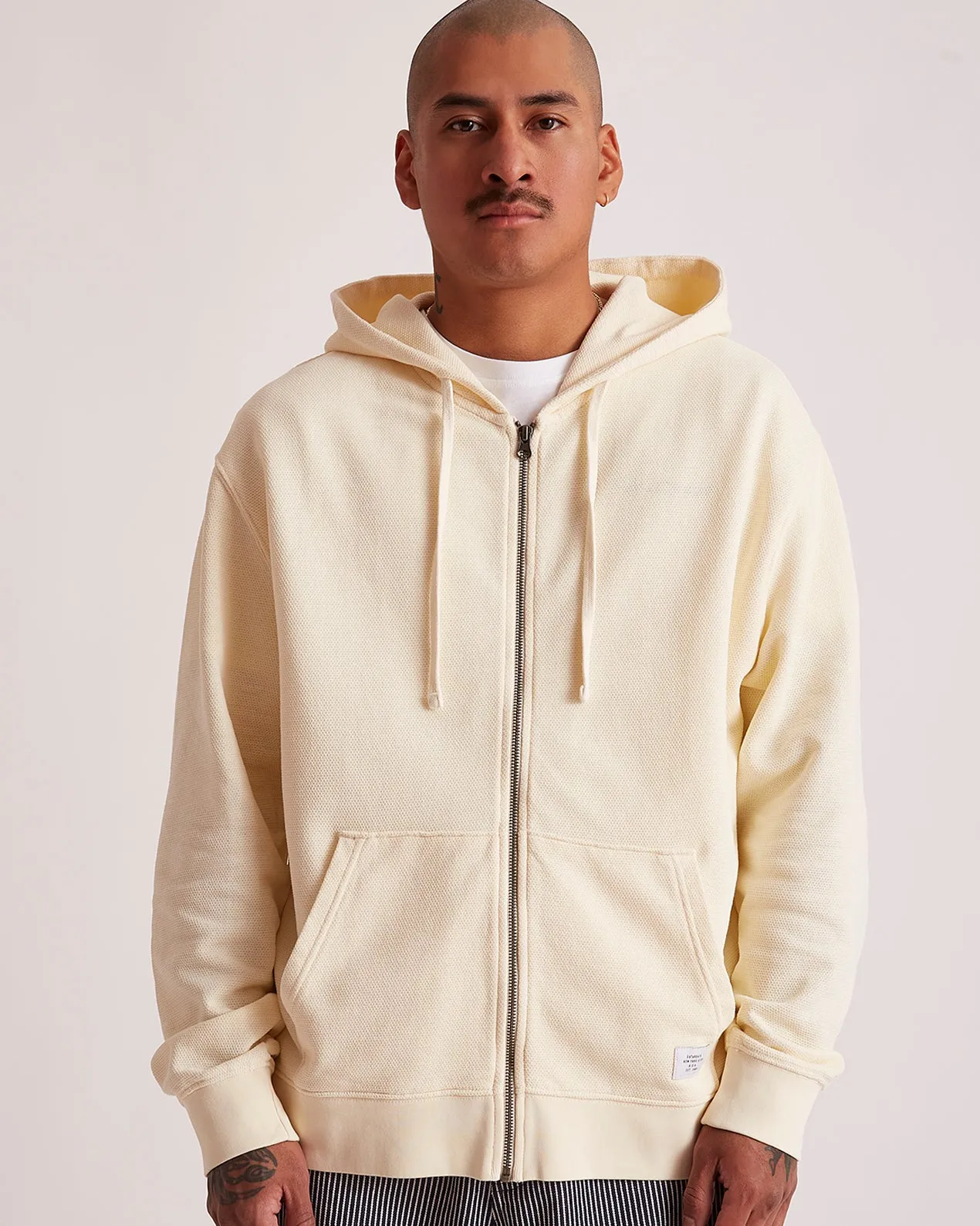 Canal Pique Zip Hoodie sold by Saturdays New York City product image thumbnail 2