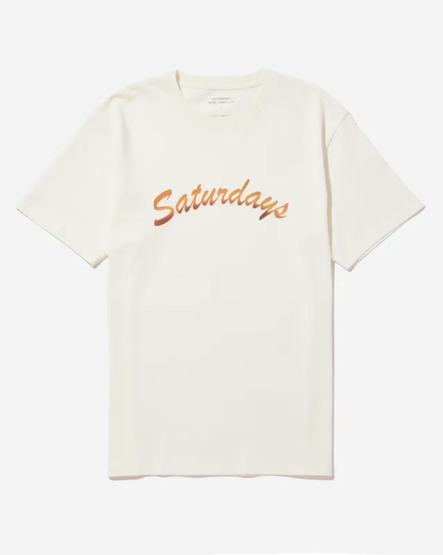 Horizon Script Standard Short Sleeve Tee sold by Saturdays New York City