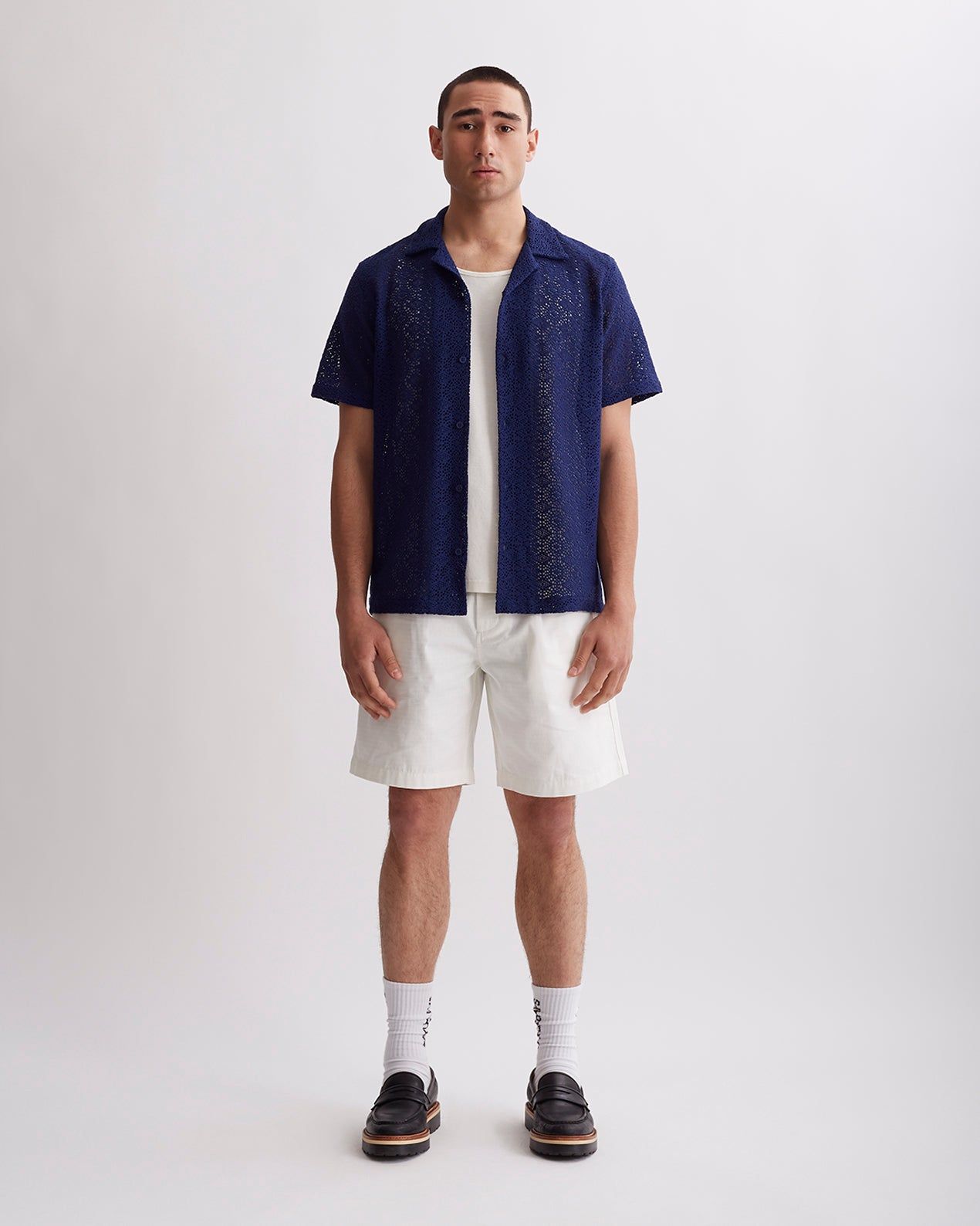Canty Cotton Mesh Short Sleeve Shirt sold by Saturdays New York City product image thumbnail 5