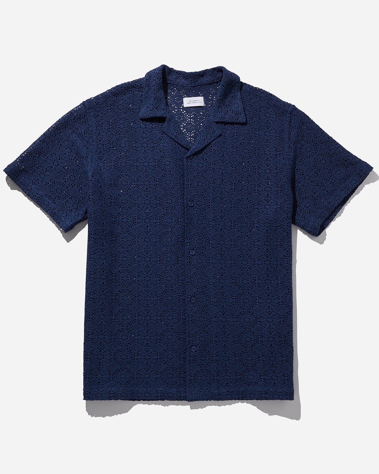 Canty Cotton Mesh Short Sleeve Shirt sold by Saturdays New York City