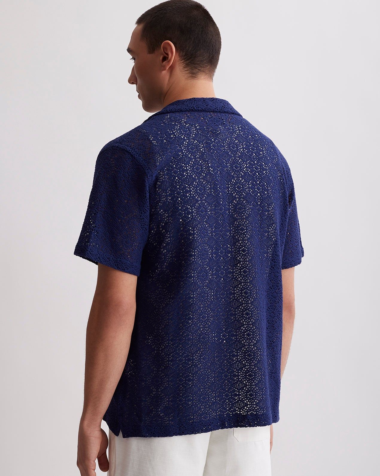 Canty Cotton Mesh Short Sleeve Shirt sold by Saturdays New York City product image thumbnail 3