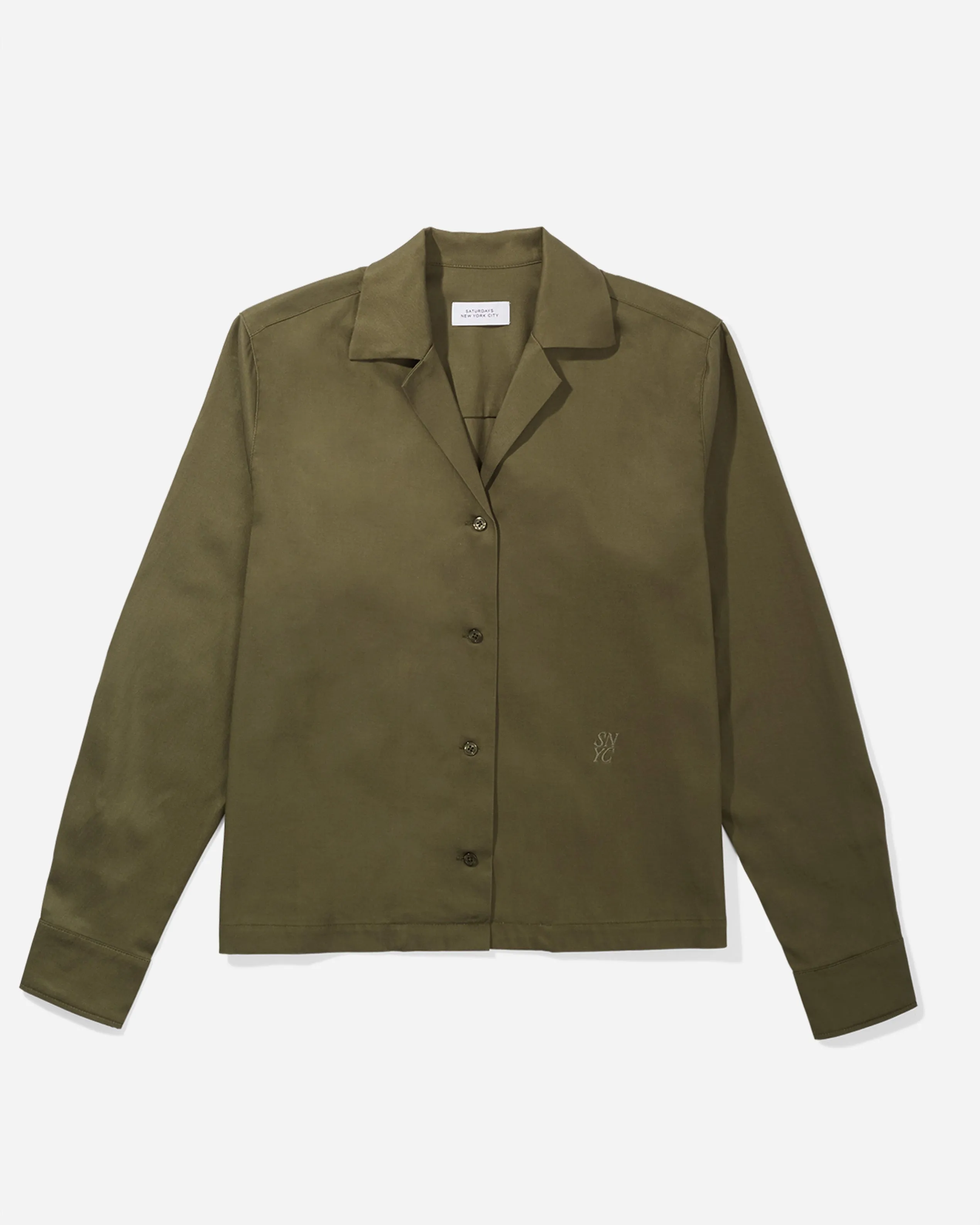 Crys Tencel Long Sleeve Shirt sold by Saturdays New York City