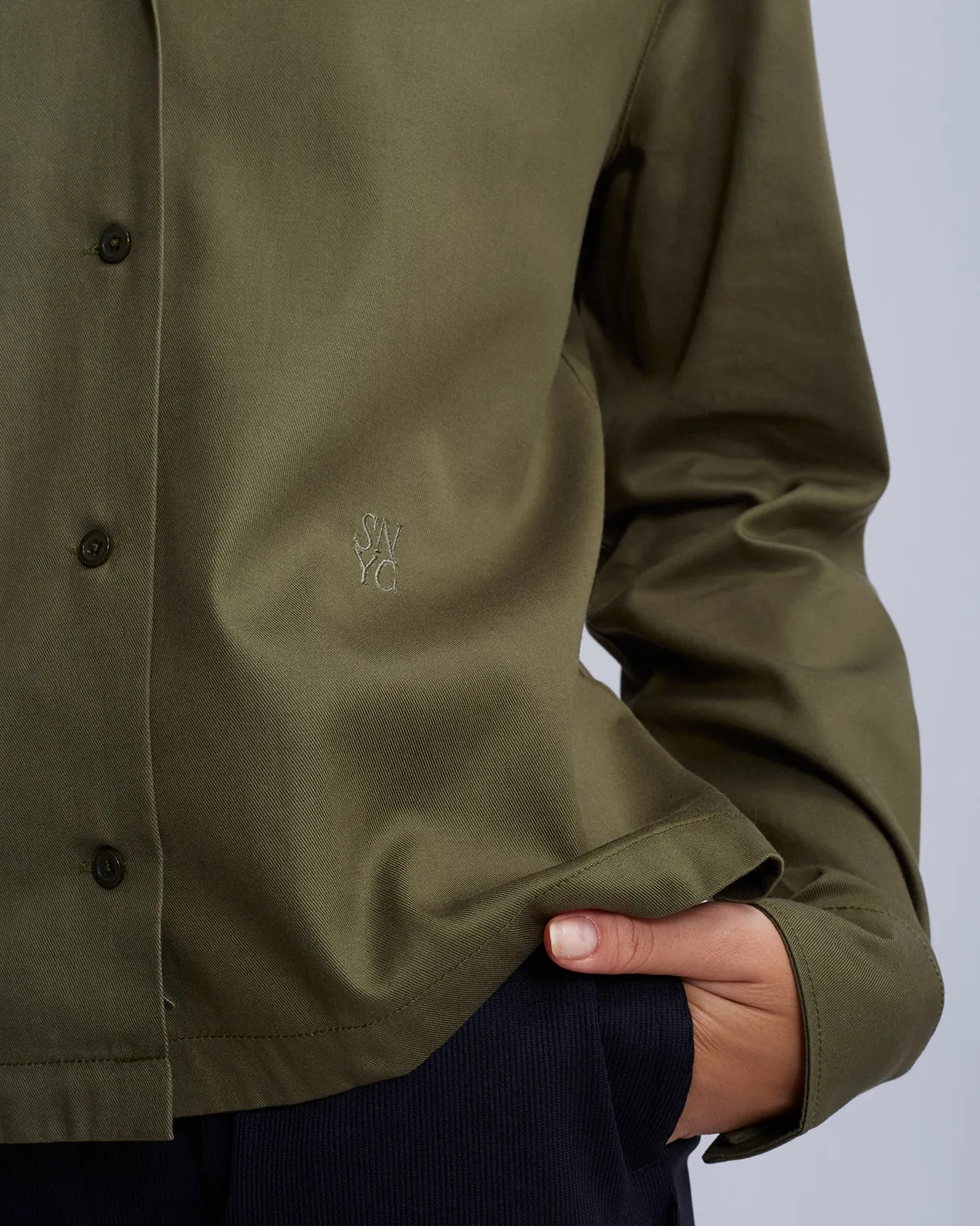 Crys Tencel Long Sleeve Shirt sold by Saturdays New York City product image thumbnail 4