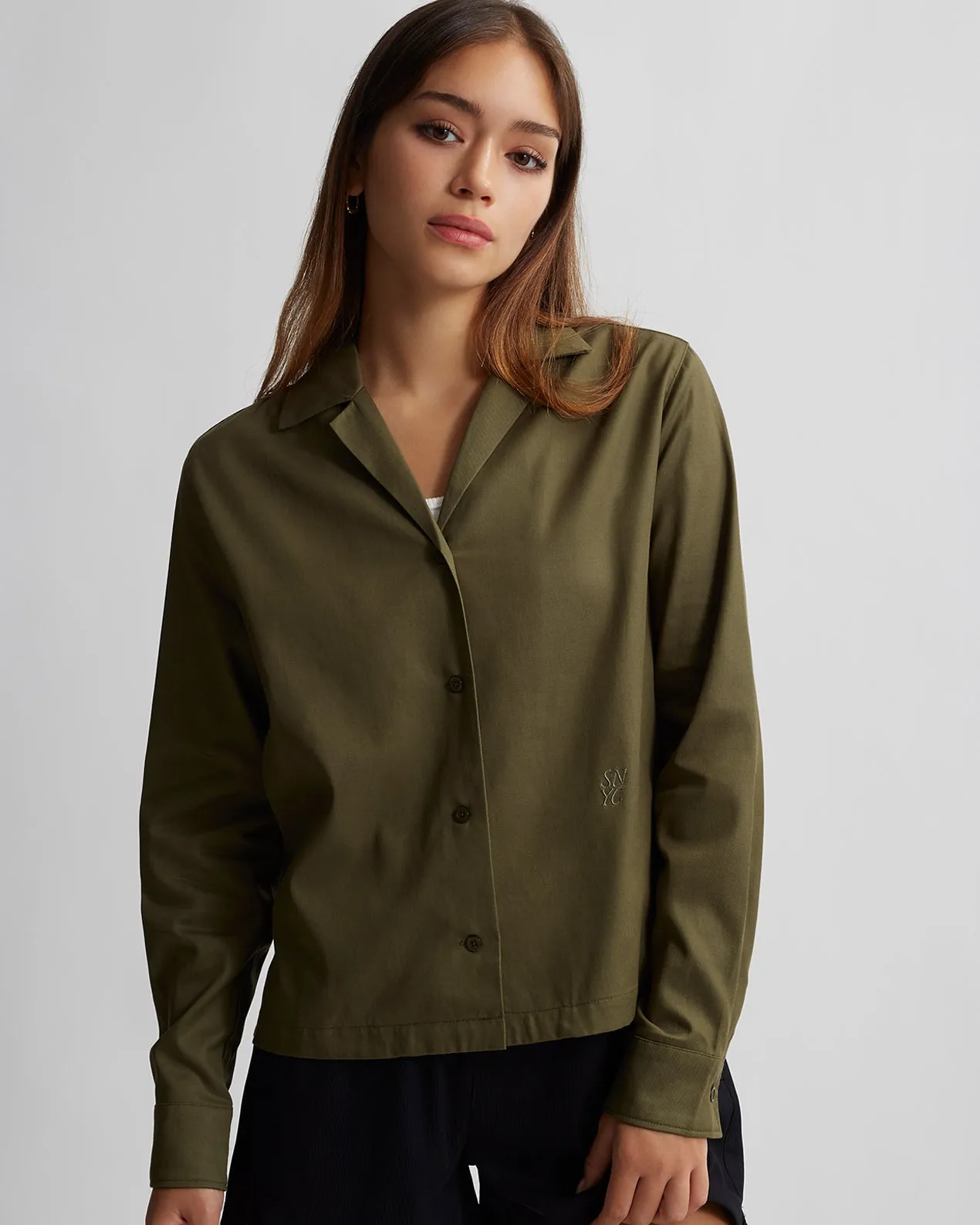 Crys Tencel Long Sleeve Shirt sold by Saturdays New York City product image thumbnail 2