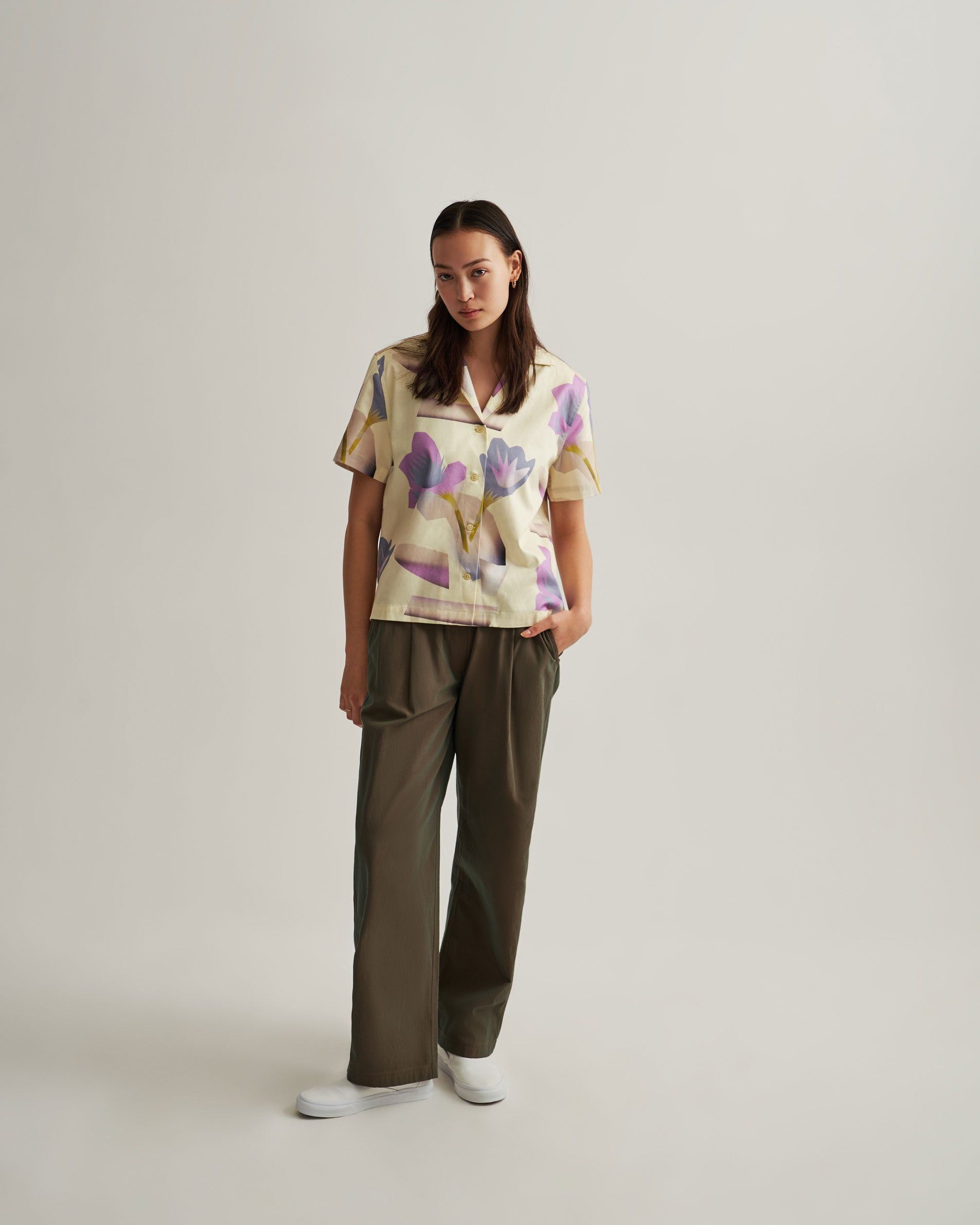Dani Lagoon Blooms Camp Collar Short Sleeve Shirt sold by Saturdays New York City product image thumbnail 3