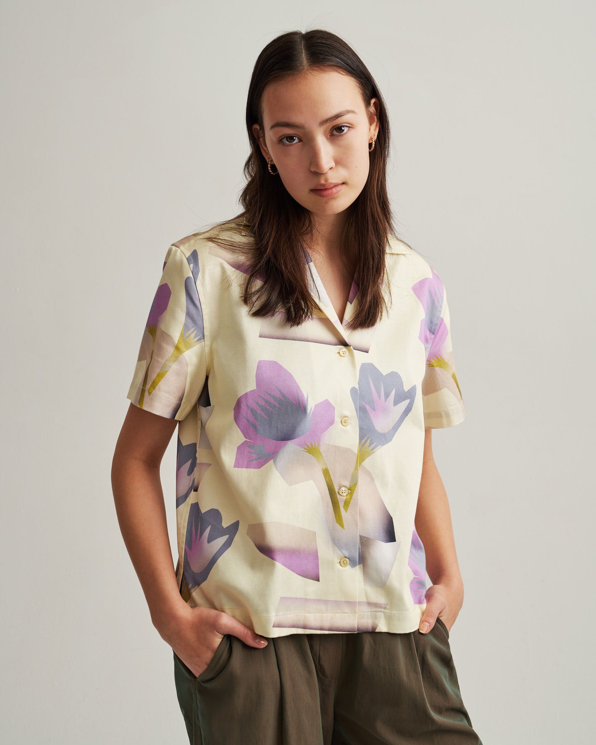 Dani Lagoon Blooms Camp Collar Short Sleeve Shirt sold by Saturdays New York City product image thumbnail 2
