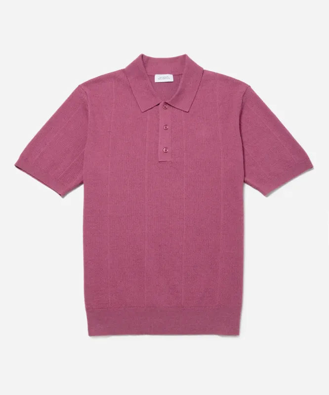 Jahmad Linen-Blend Knit Polo sold by Saturdays New York City