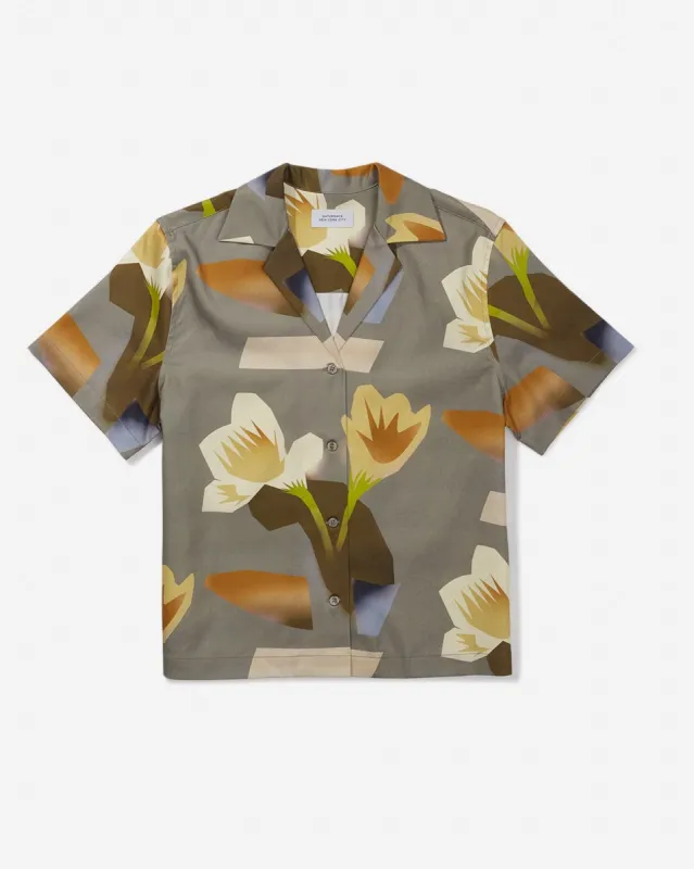 Dani Lagoon Blooms Camp Collar Short Sleeve Shirt made by Saturdays New York City