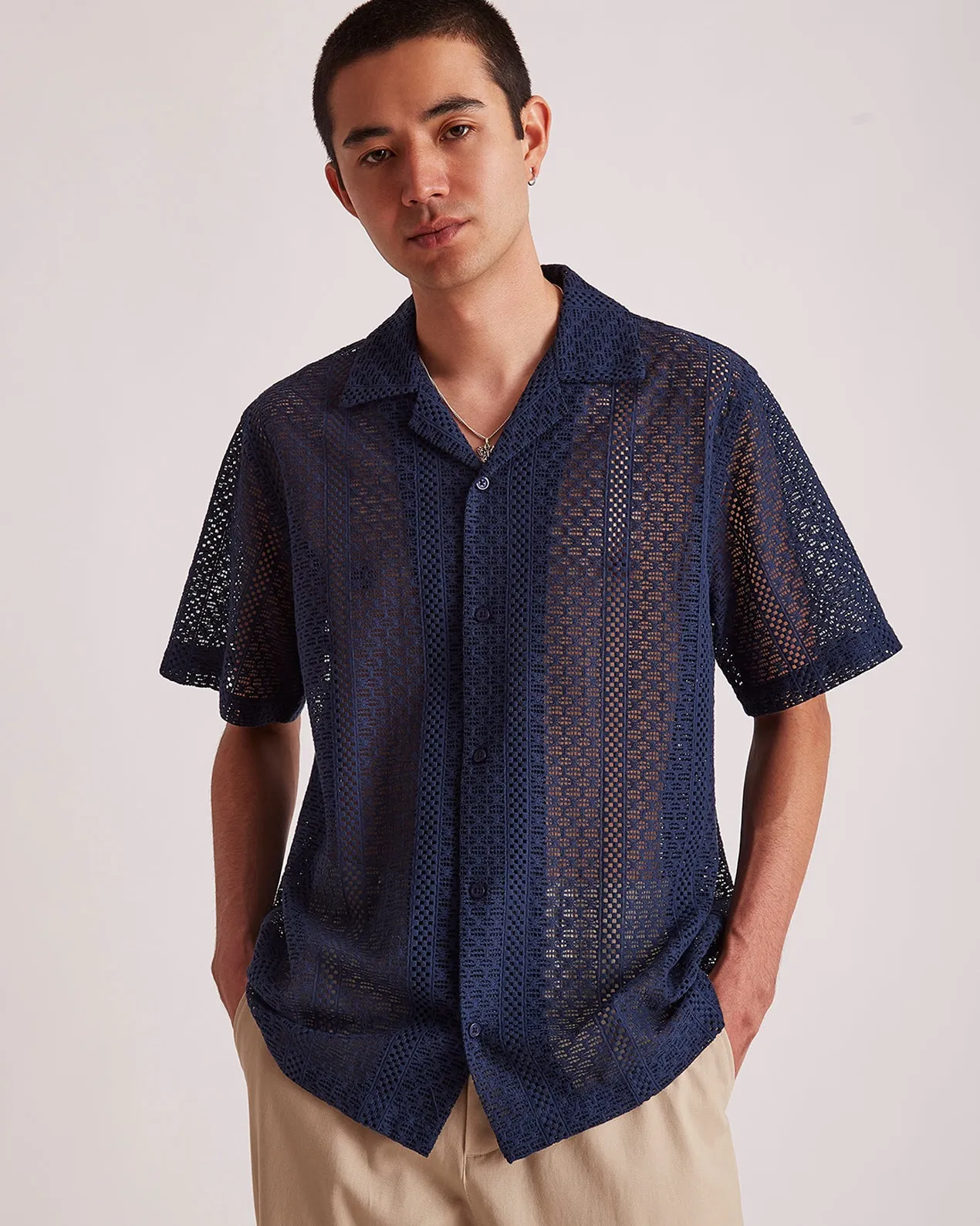 Canty Cotton Lace SS Shirt sold by Saturdays New York City product image thumbnail 3