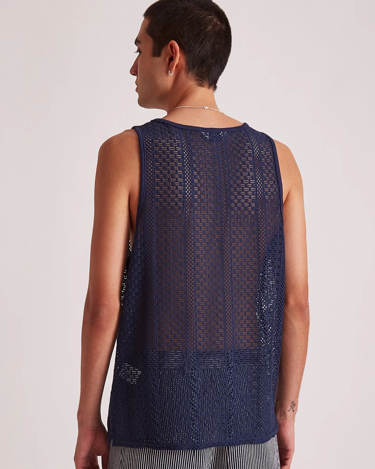 Gabriel Cotton Lace Tank sold by Saturdays New York City product image thumbnail 4