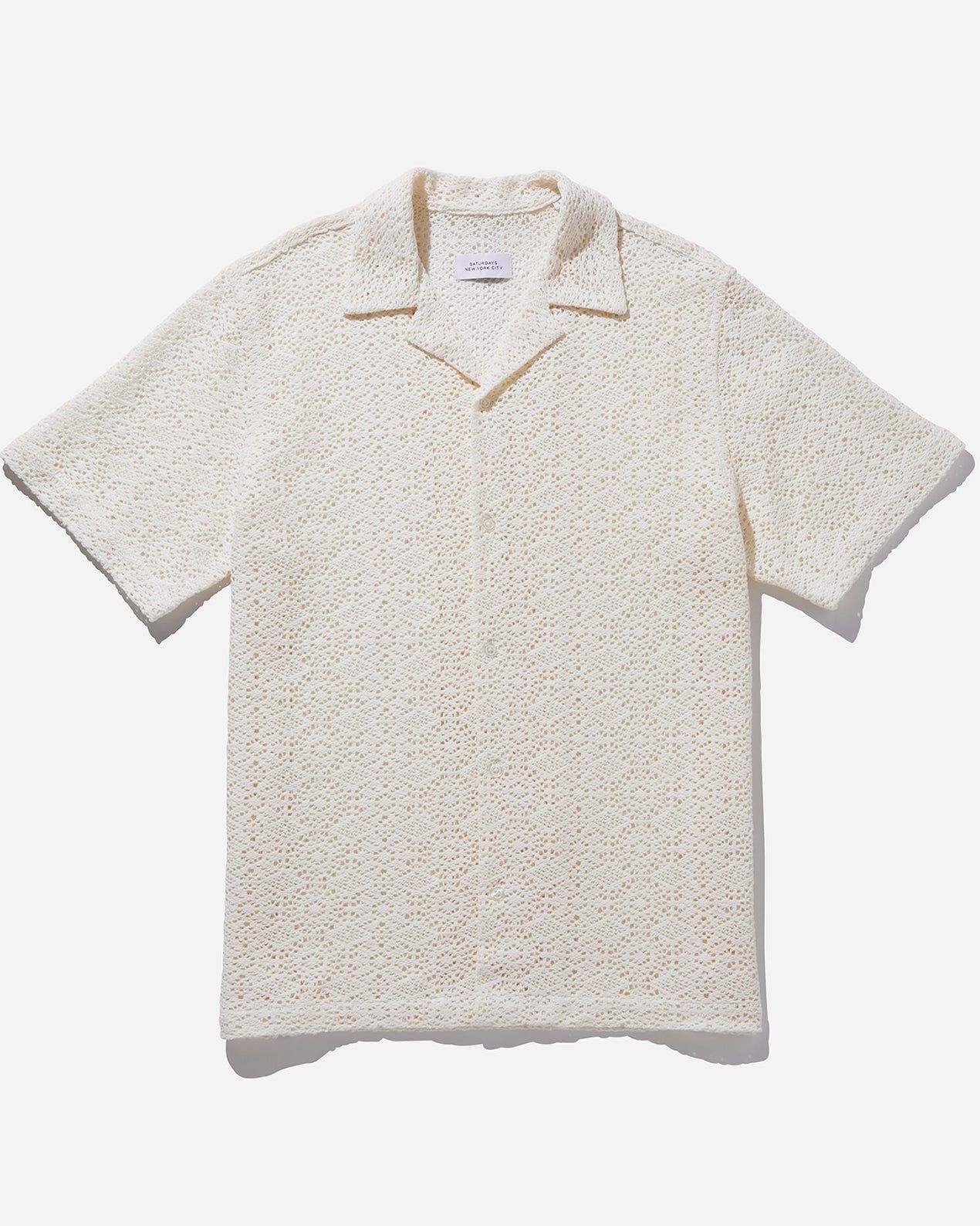 Canty Cotton Mesh Short Sleeve Shirt sold by Saturdays New York City