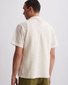 Canty Cotton Mesh Short Sleeve Shirt sold by Saturdays New York City