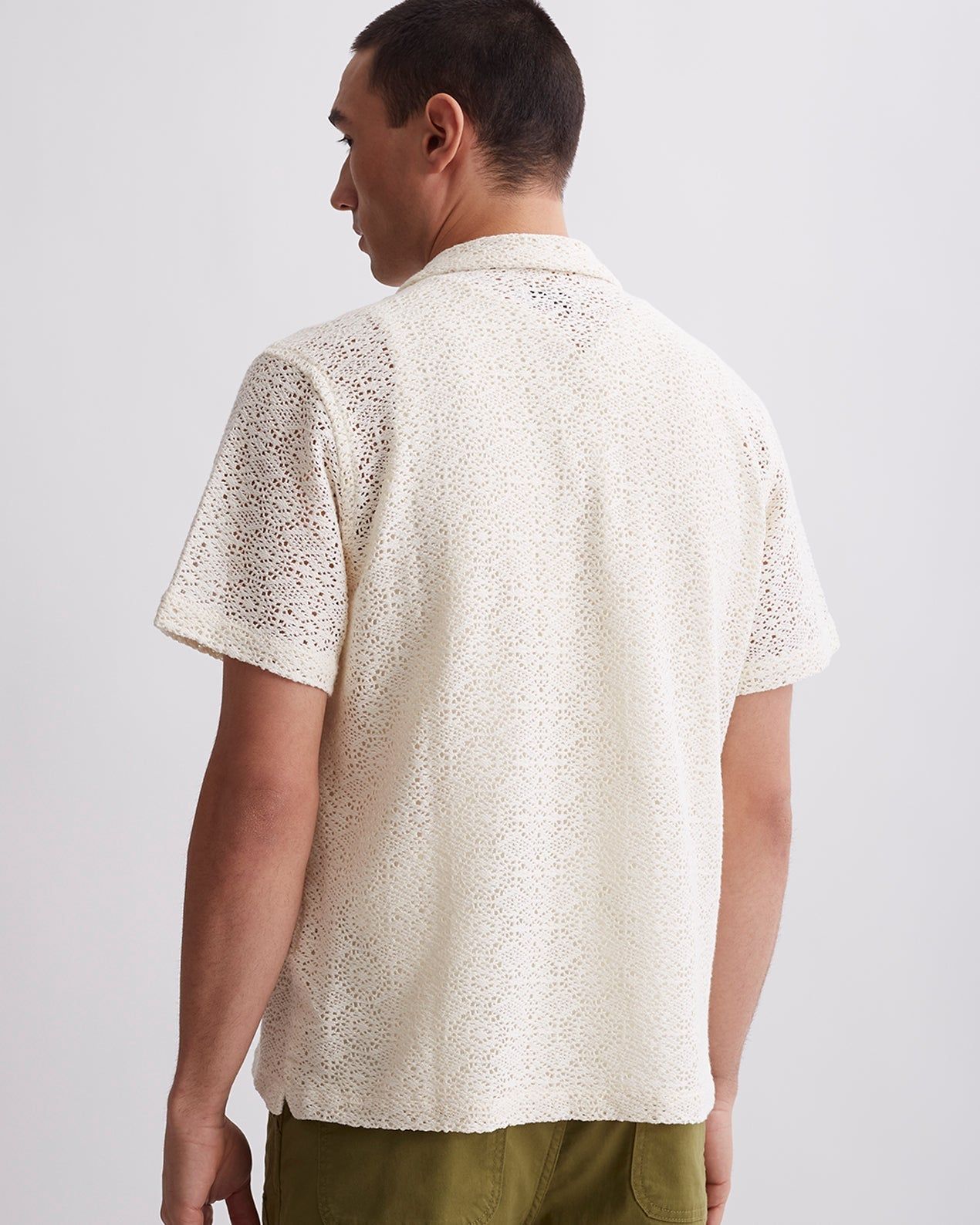 Canty Cotton Mesh Short Sleeve Shirt sold by Saturdays New York City product image thumbnail 3