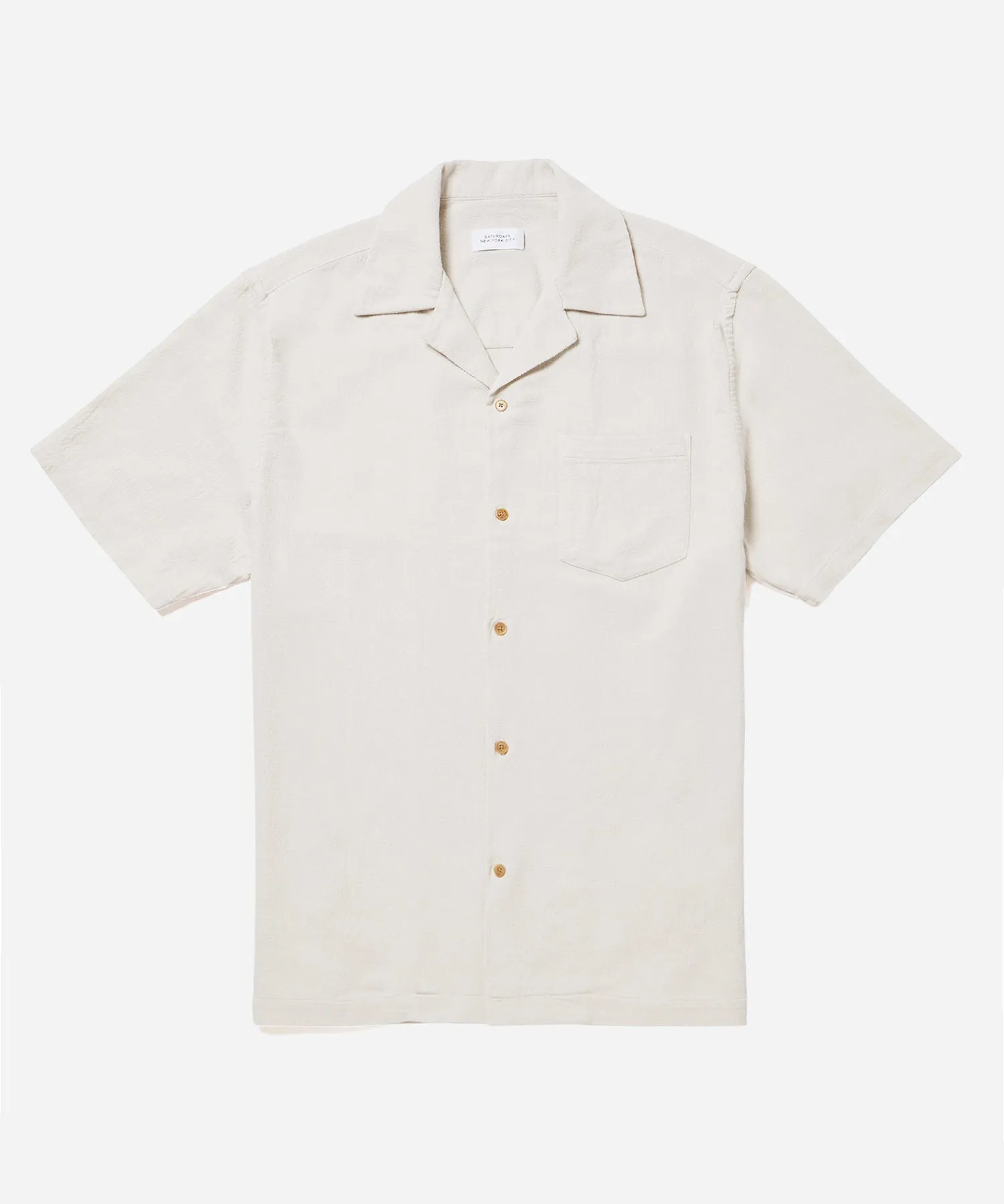 Canty Boucle Knit SS Shirt sold by Saturdays New York City