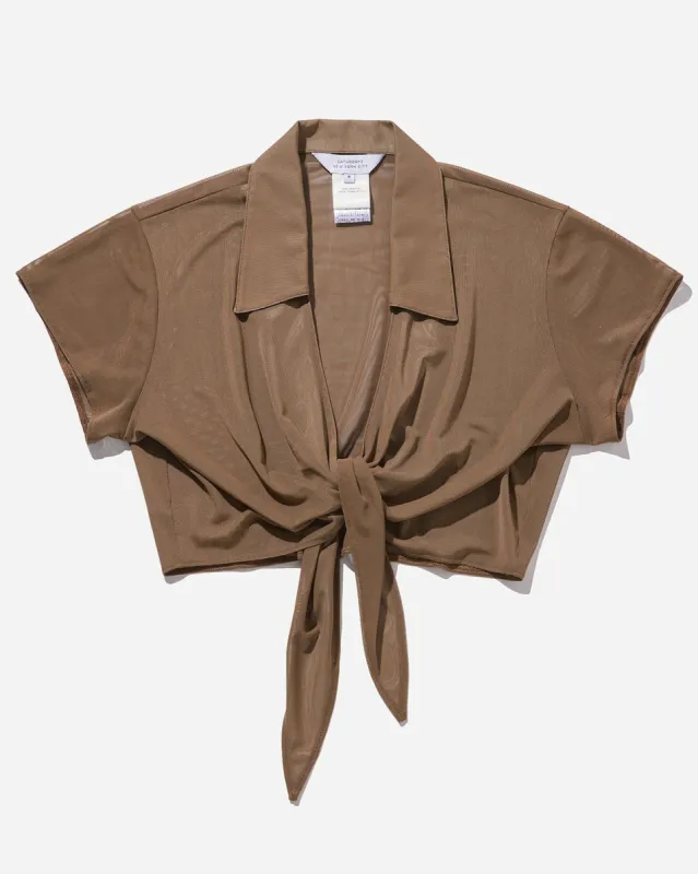 Jillian Tie Front Top sold by Saturdays New York City