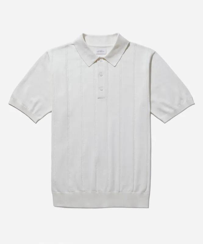 Jahmad Mini Cable Knit Polo sold by Saturdays New York City