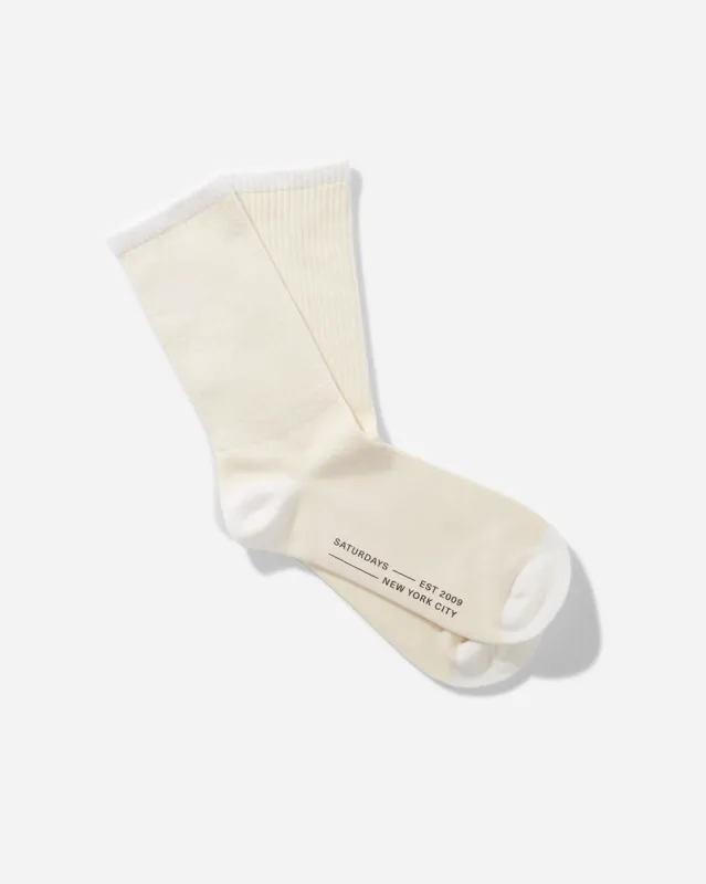 Fundamental Casual Sock sold by Saturdays New York City