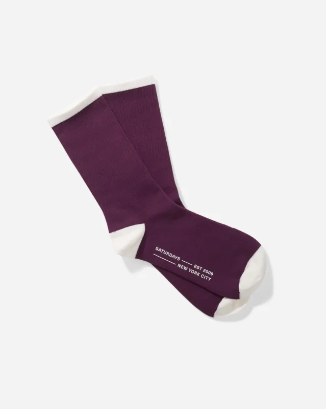 Fundamental Casual Sock sold by Saturdays New York City