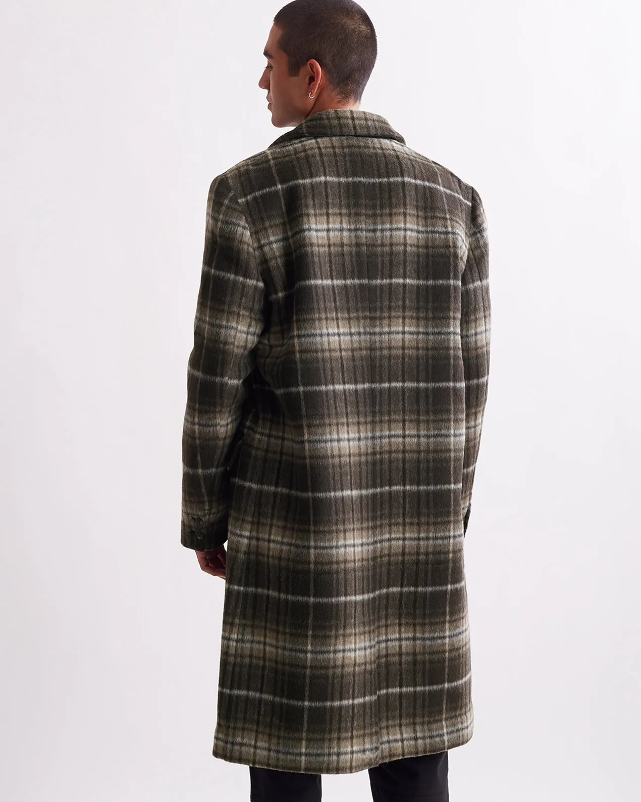 Morgan Plaid Topcoat sold by Saturdays New York City product image thumbnail 4