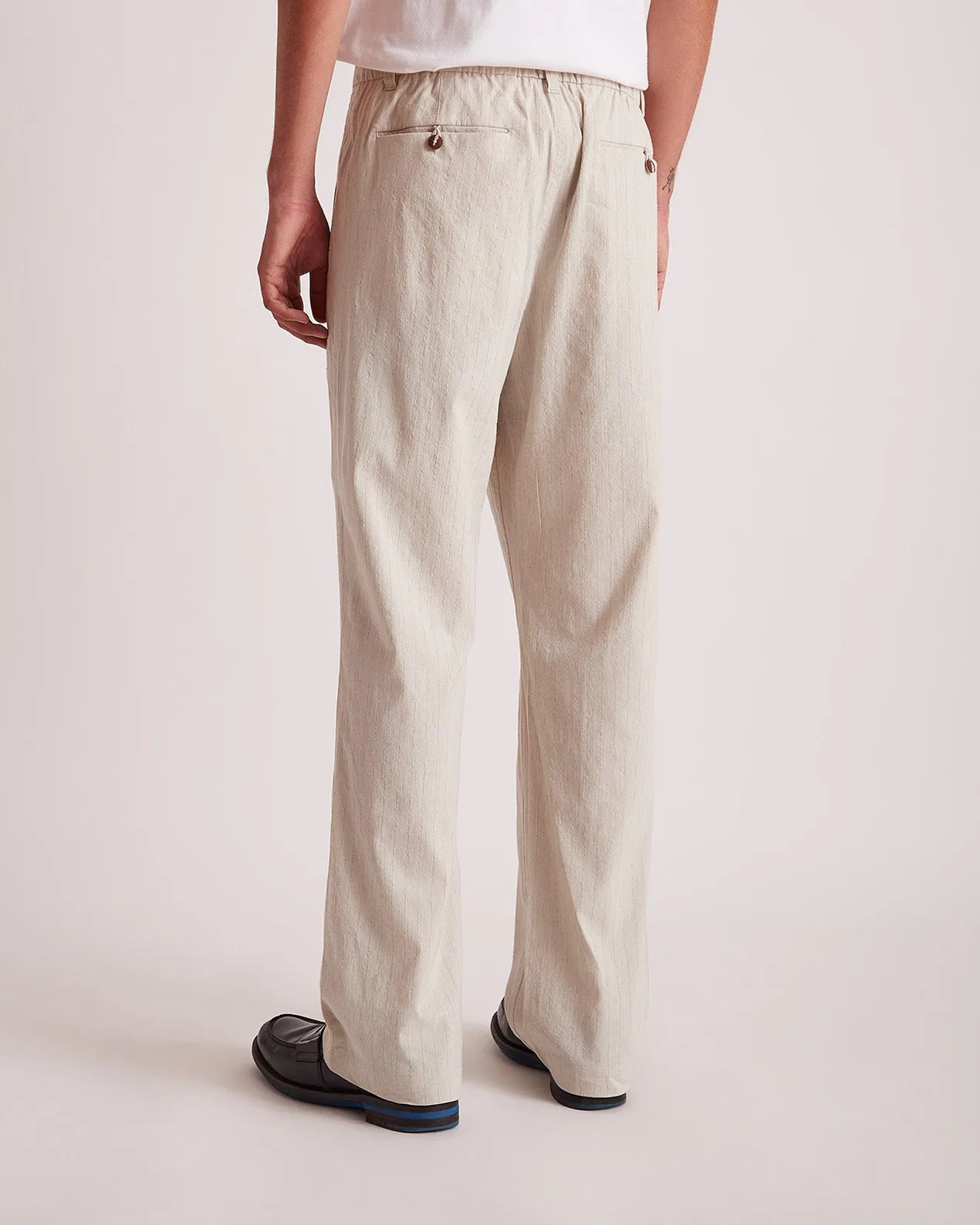 Dean Linen Trouser sold by Saturdays New York City product image thumbnail 4