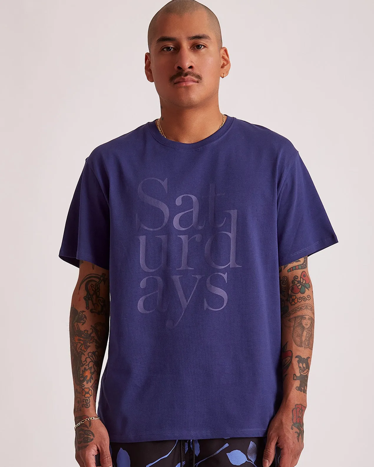 Miller Stacked Standard SS Tee sold by Saturdays New York City product image thumbnail 3