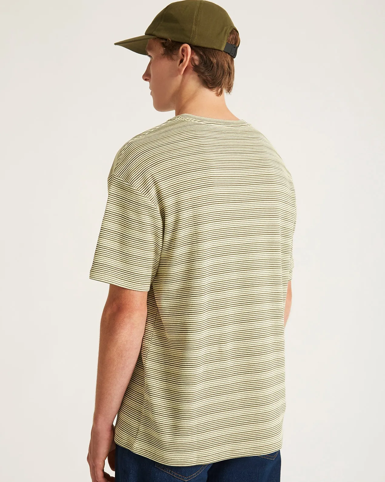 Striped Waffle Relaxed SS Tee sold by Saturdays New York City product image thumbnail 4