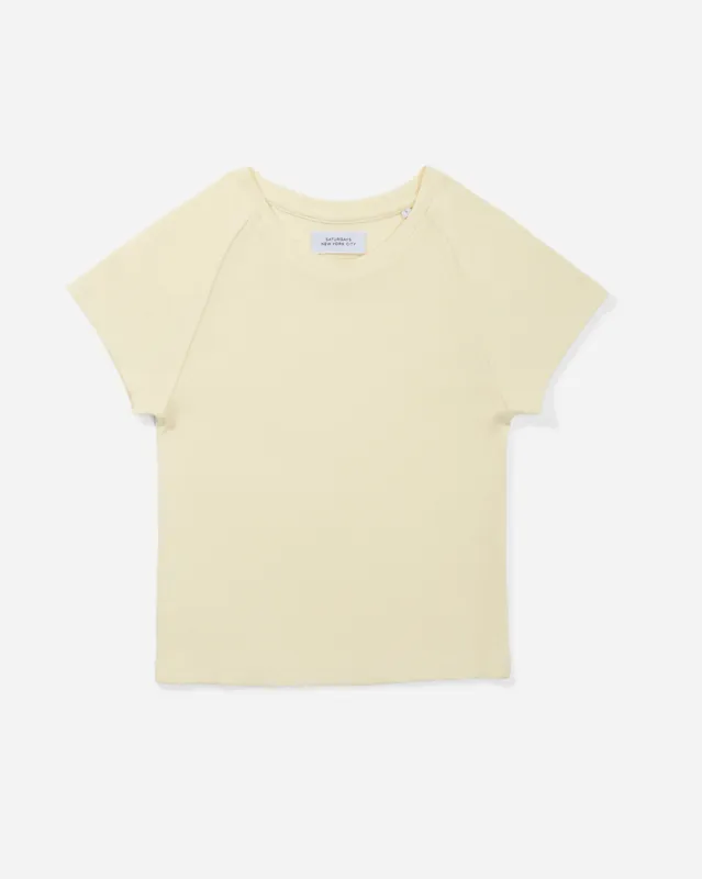 Raglan Rib Fitted Short Sleeve Tee sold by Saturdays New York City