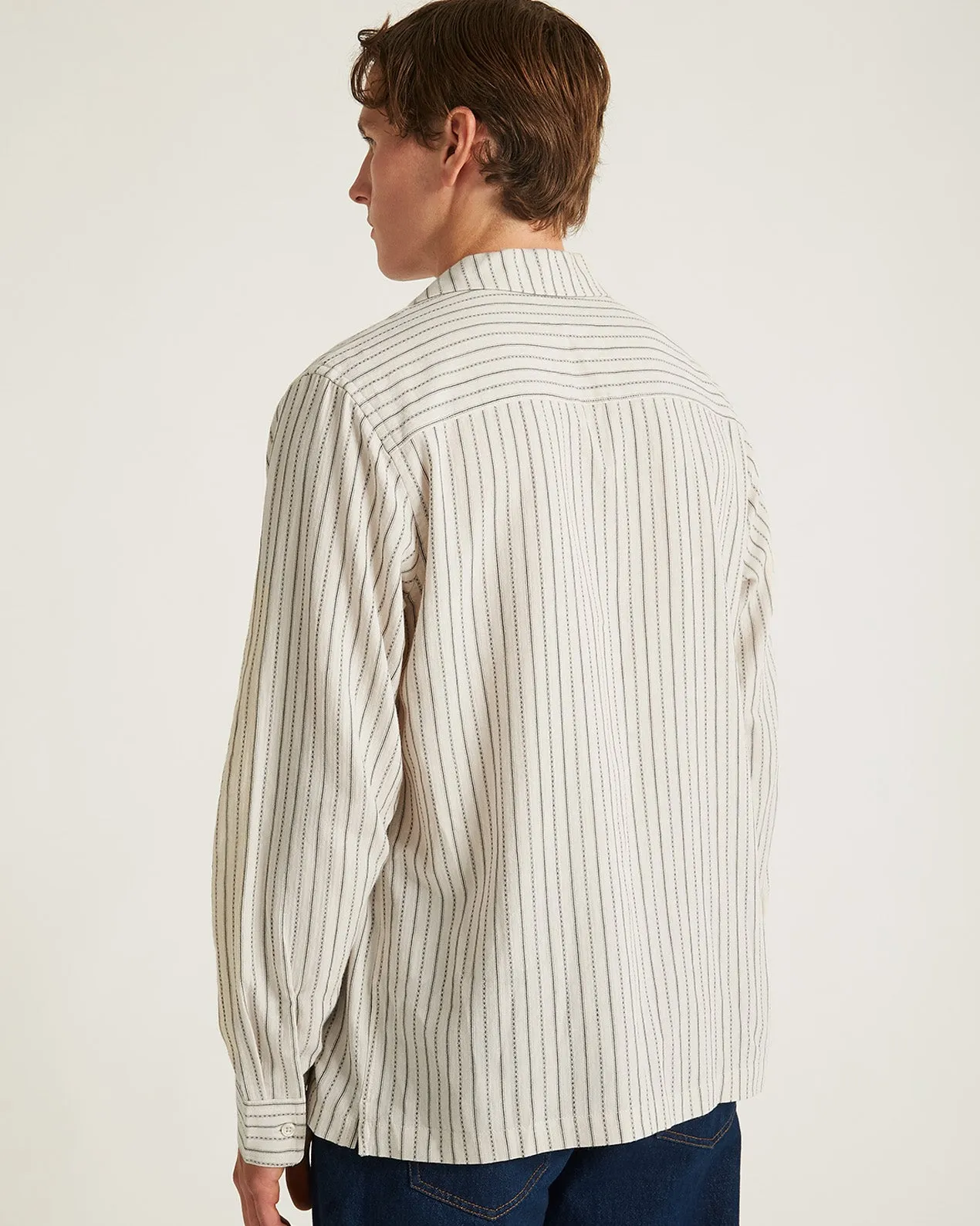 Marco Brushed Shirring Long Sleeve Shirt sold by Saturdays New York City product image thumbnail 4