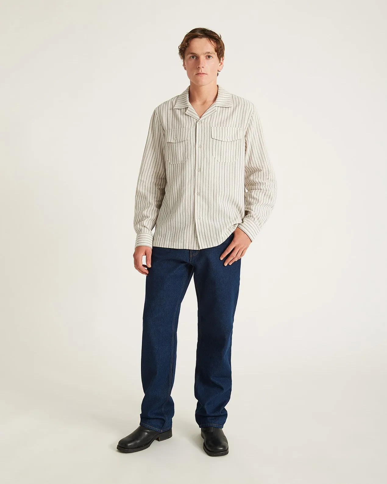 Marco Brushed Shirring Long Sleeve Shirt sold by Saturdays New York City product image thumbnail 2