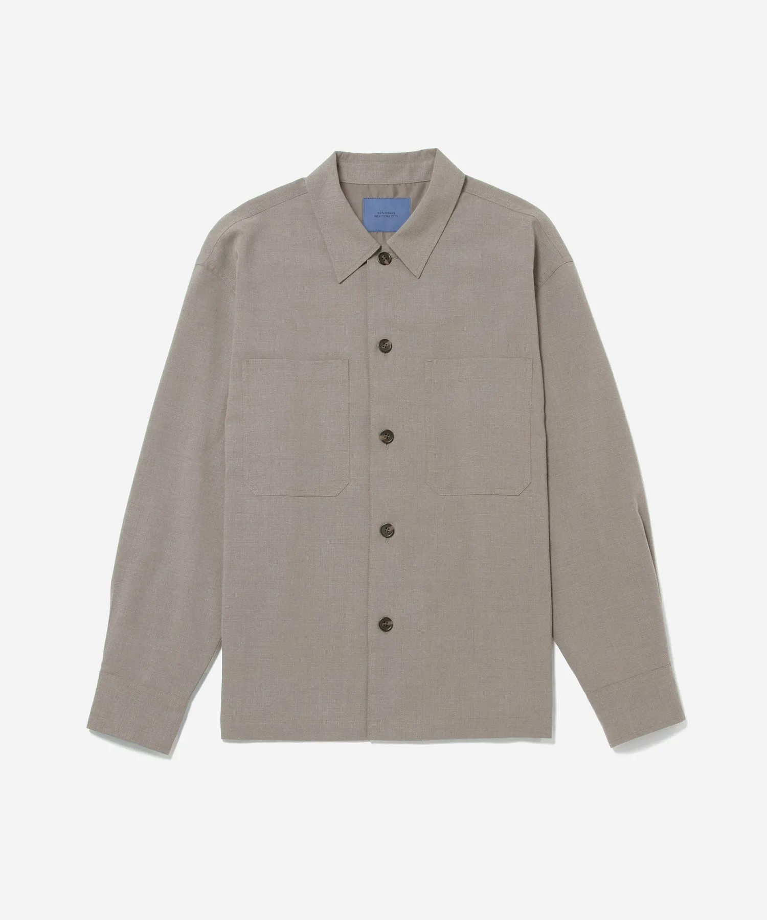 Driessen Gabardine Overshirt sold by Saturdays New York City